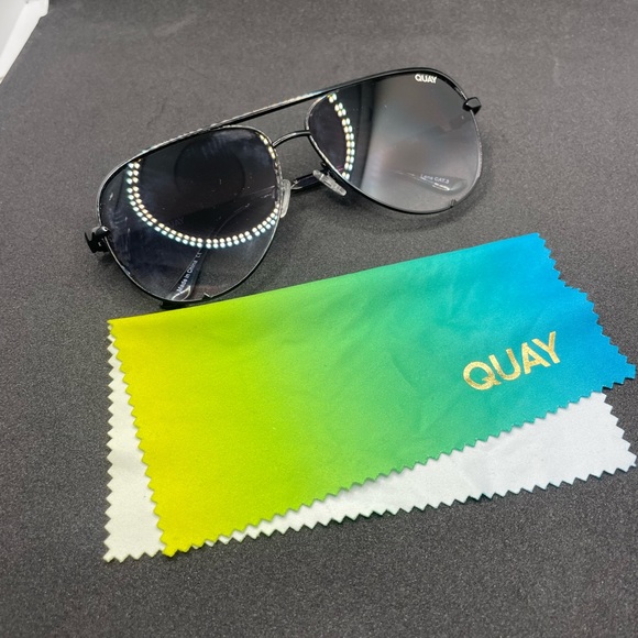 Best seller Quay Australia men’s women’s aviator high key polarized sunglasses - Picture 3 of 9